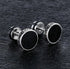 316L Surgical-Steel Greek Pattern Black Hypoallergenic Men & Women Stud Earrings